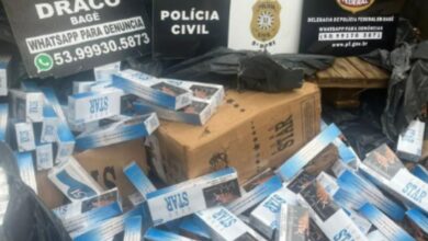 apreensão de cigarros por policiais