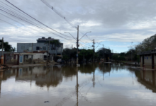 avenida gauiba em porto alegre alagada