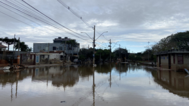 avenida gauiba em porto alegre alagada