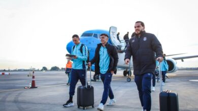 jogadores do gremio desembarcam no chile