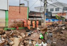 coleta de lixo de moradores