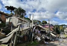 Deslizamentos na Serra Gaúcha, na cidade de Gramado