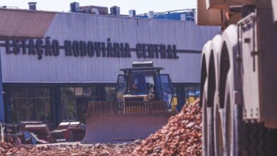 estação rodoviaria em reconstrução