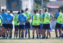 grupo do gremio em treino