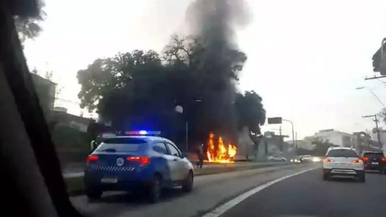 incendio em onibus na capital