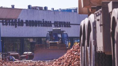 Imagem mostra a rodoviária de Porto Alegre