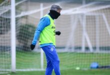 renato participa de treino do gremio