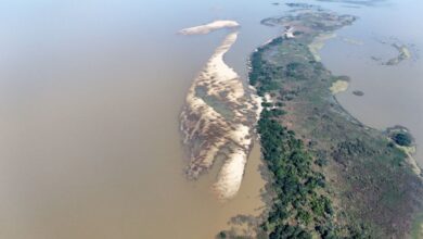 Confira o tamanho da nova ilha formada em Porto Alegre