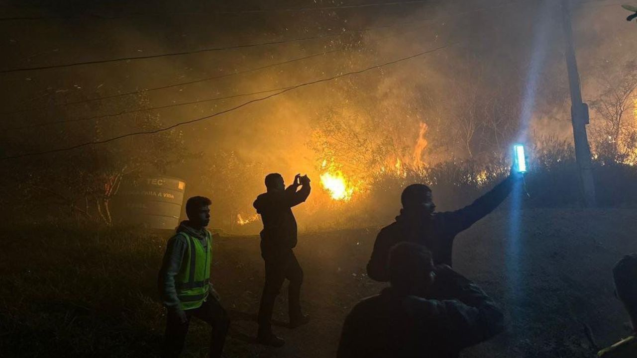 Incêndio na cidade de Porto Alegre