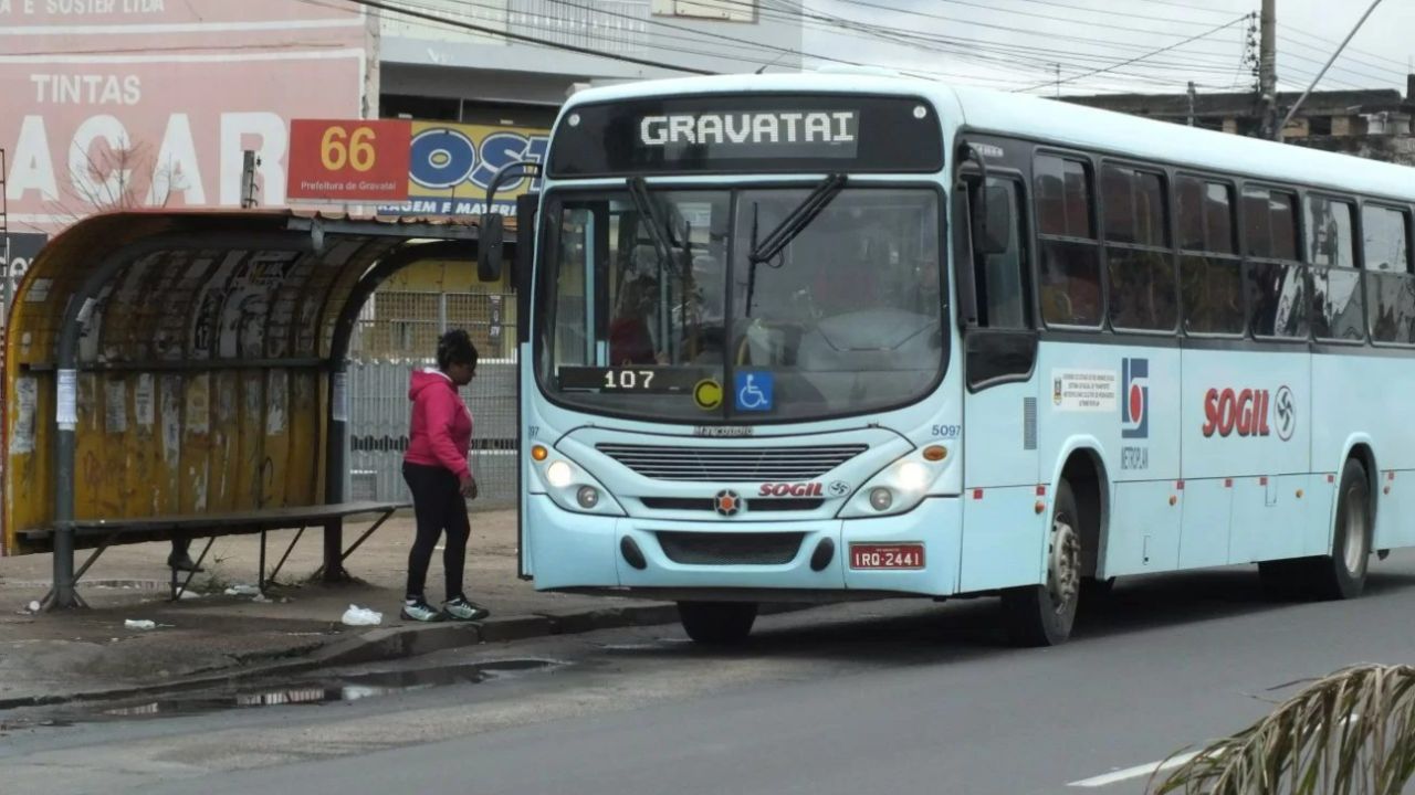 transporte público na região metropolitana de Porto Alegre onibus gravatai