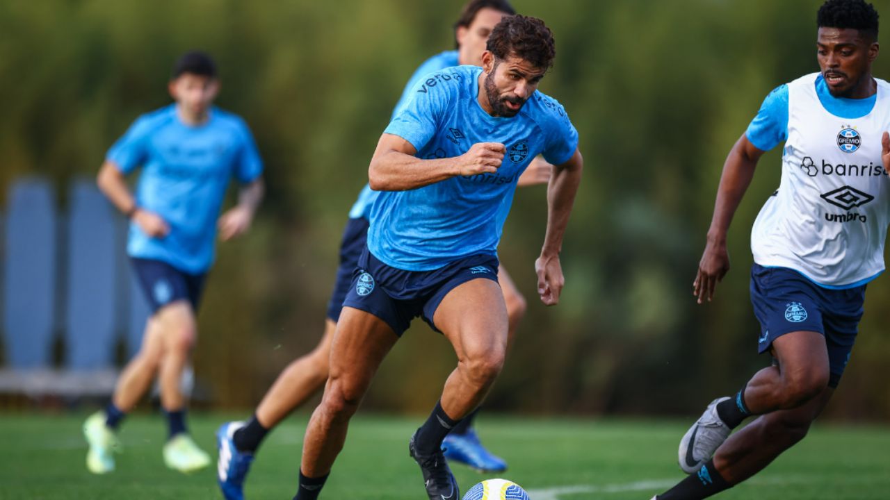 diego costa treino grêmio