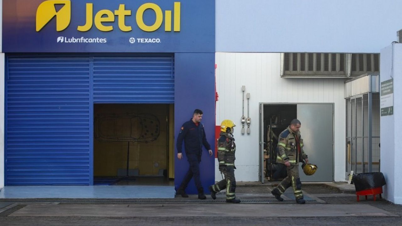 incêndio posto de gasolina