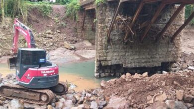 Obras de recuperação da ponte do Rio Piaí iniciam com previsão de conclusão em 45 Dias