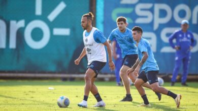 Braithwaite costa treino do grêmio