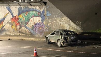 Acidente na cidade de Porto Alegre