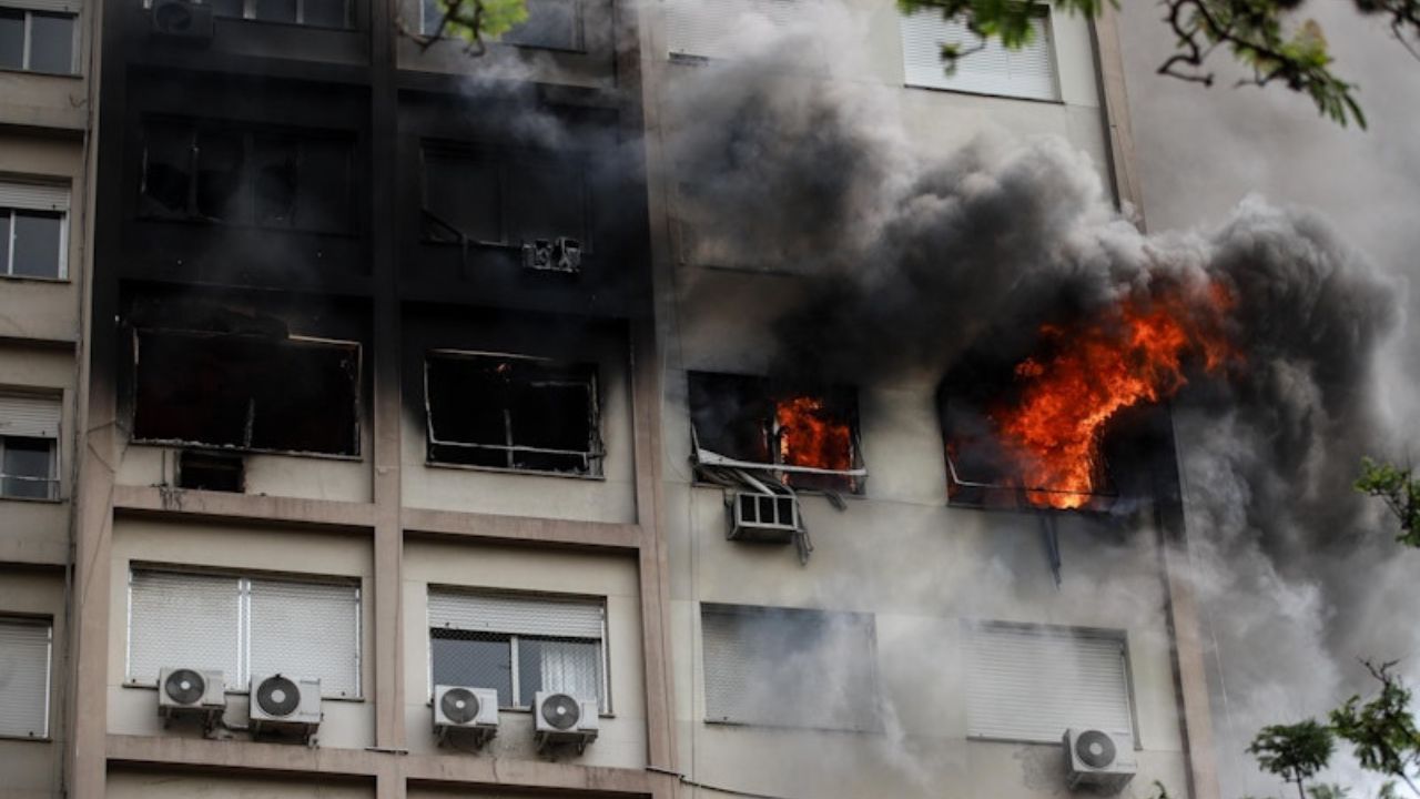 Incêndio prédio Porto ALegre